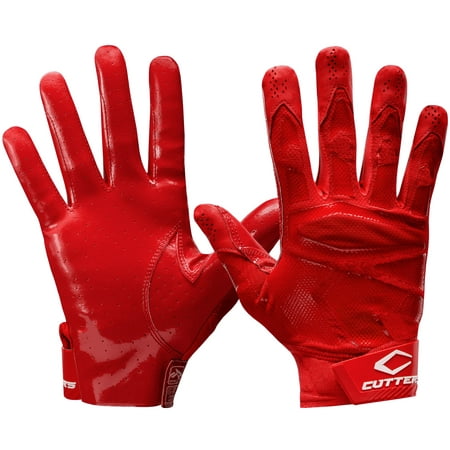 Cutters Rev Pro 4.0 Receiver Glvs Solid Red Adult Large