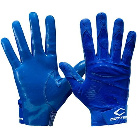 Cutters, Rev Pro 4.0 Football Receiver Gloves, Adult, L, Royal