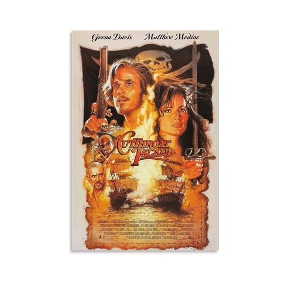 Cutthroat Island Movie Poster Wall Art Poster Scroll Canvas Painting Picture Living Room Decor Home