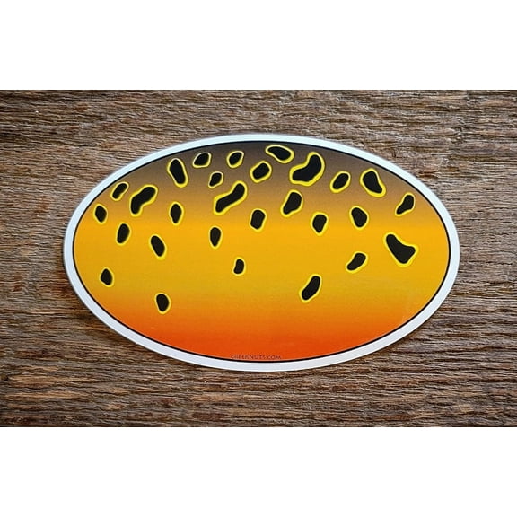 Cutthroat Trout Skin Sticker Decal