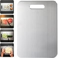 thumbnail image 1 of Cutting Board - 100% Pure Yamato Titanium Cutting Boards For Kitchen, Double Sided Titanium Cutting Mat From Japan, Cutting Edge Hygiene & Durability Mat, Gray, S, 1 of 6