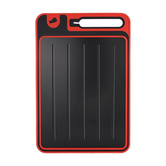 Cutting Board – 12.2 * 8.2in HEWANG Titanium Cutting Board with Built-In Knife Sharpener, Double-Sided Pure Titanium & PP Kitchen Board, Food Prep Board for Meat & Veggies