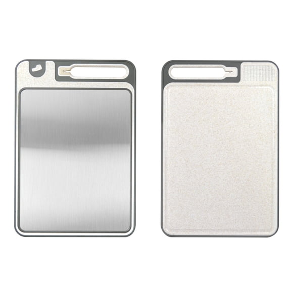Cutting Board, 12.2" x 8.3" Stainless Steel Double Sided Mesh Chopping Board, For Meat Vegetables Bread, Suitable for Kitchen Countertop Camping