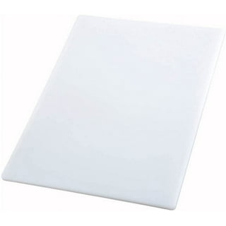 Notrax T46S4012WH Plasti-tuff White Plastic Cutting Board, 1 in x 12 in W x 18 in L, Rectangular