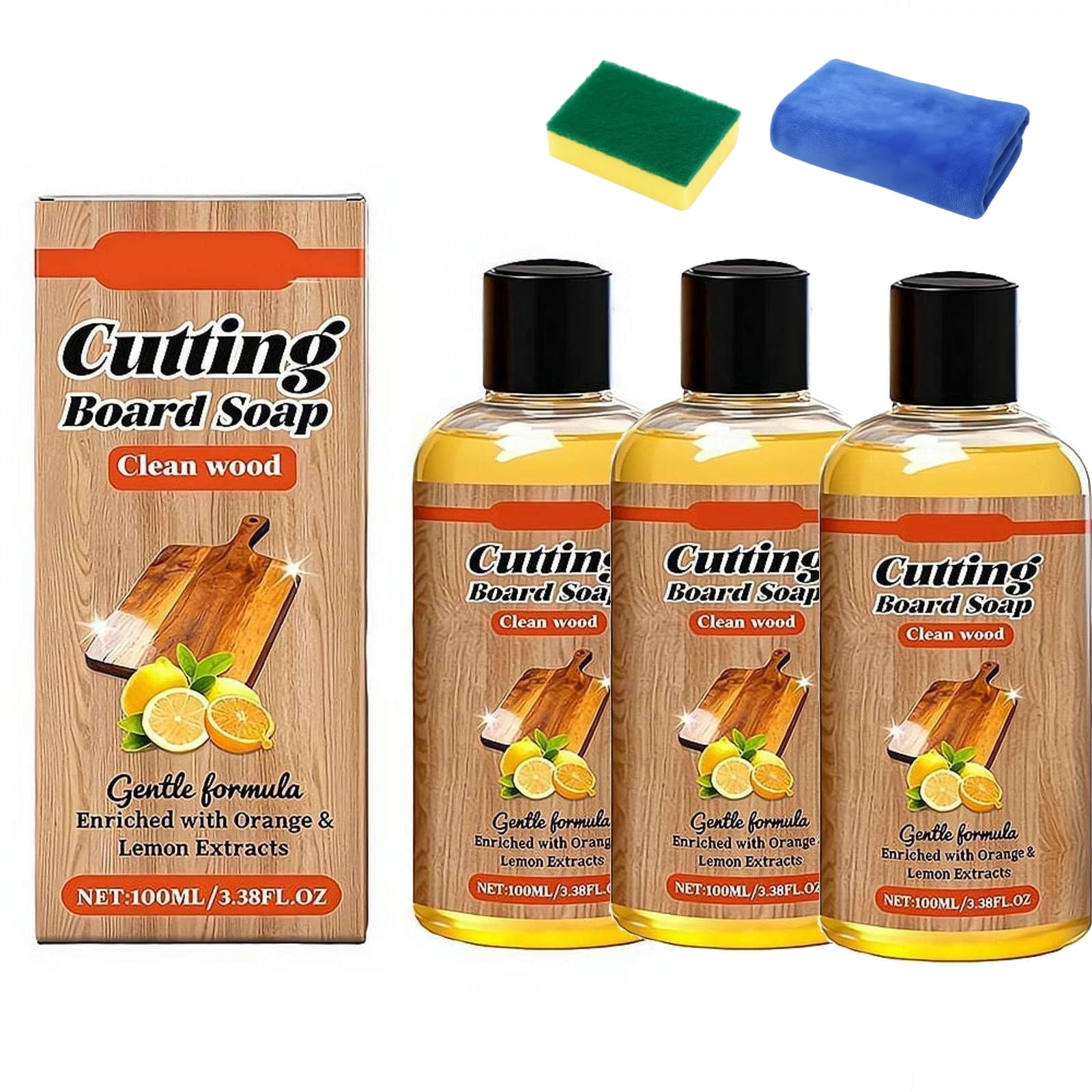 Cutting Board Conditioner,100ml Food Grade Mineral Oil and Beeswax Wood Cutting Board Conditioner