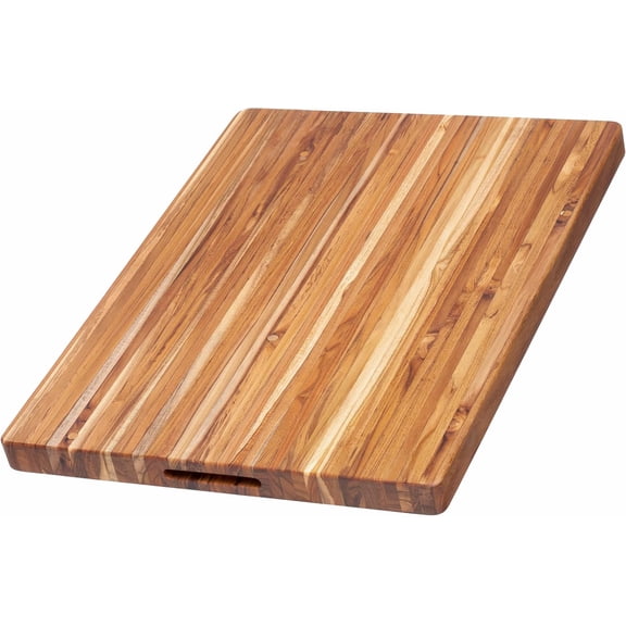 Cutting Board - Extra Large (XL) Wood Cutting Board with Grip Handles - Holiday Gift Ideas for Men and Women - Gift-Ready, Reversible, Edge Grain Wood, Knife Friendly - FSC Certified