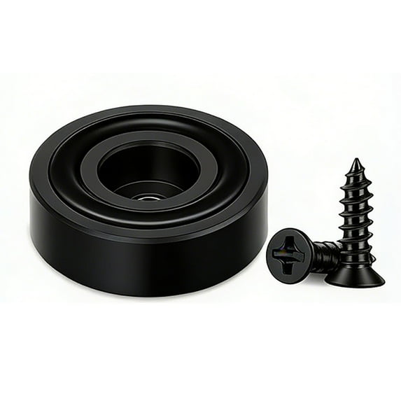 Cutting Board Feet, Metal Anti Vibration Pads, Non Slip Furniture Pads With Stainless Screws Non Slip Rubber Feet Bumper Feets for Kitchen Cutting Board Sofas Beds Floor Protection, 1 Pcs, 1.97x0.59"