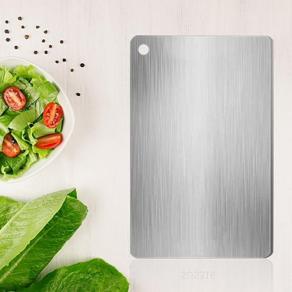 Cutting Board Kitchen Board, Stainless Steel Double-sided, Hygienic Rust-proof Design, Easy Clean Dishwasher Safe, Multi-purpose Food Prep Surface, Topliu