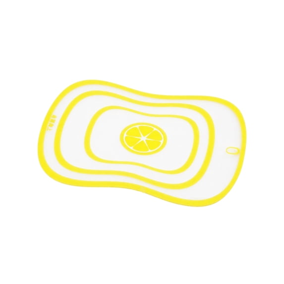 Cutting Board Mat Flexible Small Plastic Yellow for Kitchen Cooking Prep