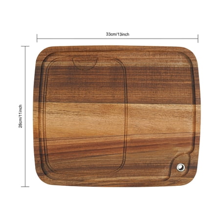Cutting Board Set, 10 Pcs Charcuterie Boards Steak Plates, Acacia Wood Serving Board, 33x28cm Cheese Board Set for Dinner Party