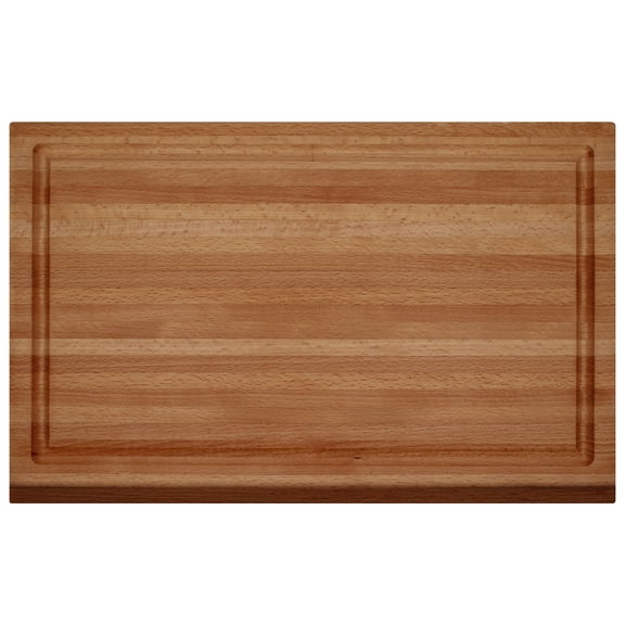 Cutting Board - Solid Beechwood Butcher Block for Kitchen, Chopping, Serving, or Gifting 1 Thick Reversible Wooden Slab for Countertop or Table, 11 x 18