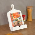 thumbnail image 1 of Cutting Board White Wood Cookbook Stand, MyGift Vintage Counter Top Kitchen Recipe Holder, 1 of 7