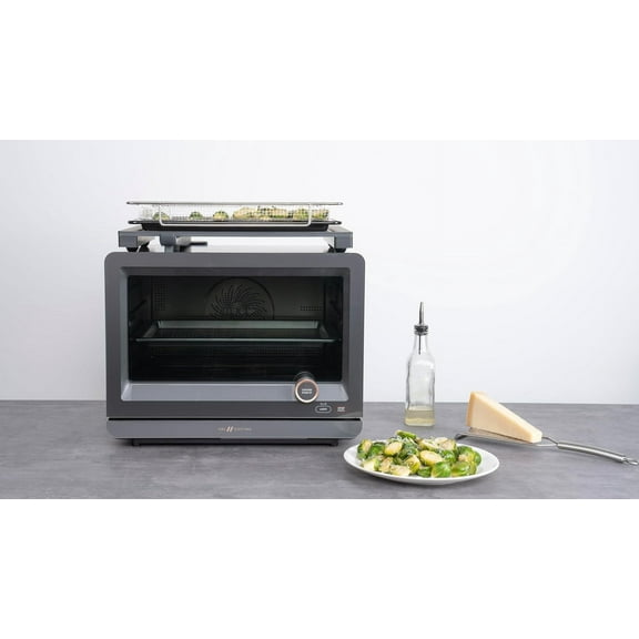 VAL BOARD Cutting Board, Compatible with Air Fryer Toaster Steam Oven, Creates Storage Space, Protects Cabinets, Black