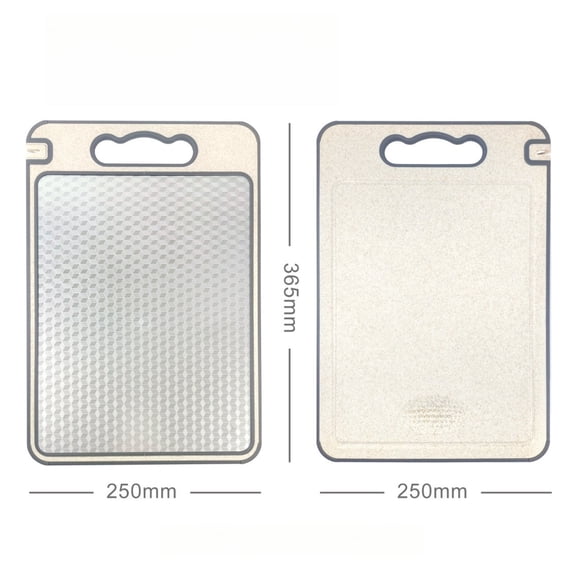 Cutting Boards for Kitchen, Cutting Board Double Sided Food Grade, Stainless steel and Pure Titanium and Wheat Straw PP, Dishwasher Safe Easy to Clean，Multiple styles to choose from