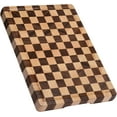 thumbnail image 1 of Cutting Boards for Kitchen, Design in USA Large Acacia Wood Chopping Board, Checkered Cutting Board with Juice Grooves & Handles, Butcher Block Serving Tray with Gift Box, 17" x 12" x 0.8", 1 of 8