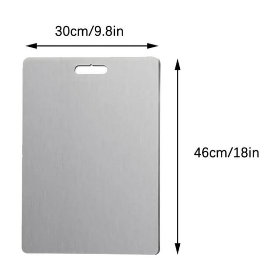 Cutting Boards for Party Titanium Cutting Board - Stainless Steel Cutting Board For Kitchen 304 Chopping Board Food-Grade For Meat Fruit Vegetables Dishwasher Safe Can Be Hung Clearance