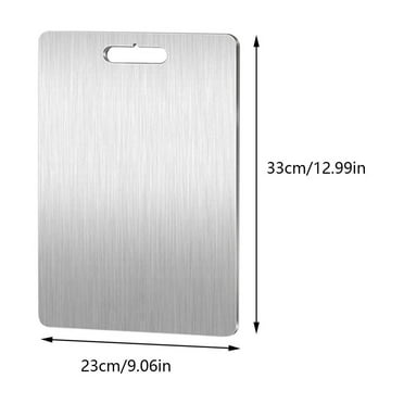 Cutting Boards for Party Titanium Cutting Board - Stainless Steel Cutting Board For Kitchen 304 Chopping Board Food-Grade For Meat Fruit Vegetables Dishwasher Safe Can Be Hung Clearance