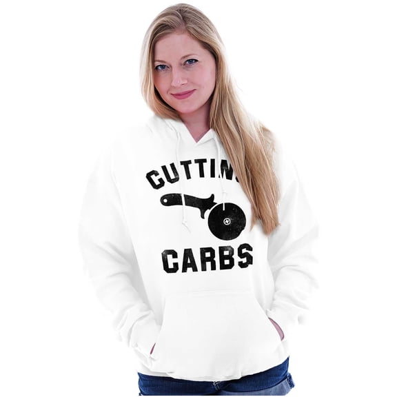 Cutting Carbs Pizza Cutter Foodie Hoodie Sweatshirt Women Men Brisco Brands S