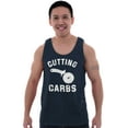thumbnail image 1 of Cutting Carbs Pizza Cutter Foodie Tank Top T Shirts Men Women Brisco Brands L, 1 of 5