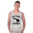 thumbnail image 1 of Cutting Carbs Pizza Cutter Foodie Tank Top T Shirts Men Women Brisco Brands S, 1 of 5