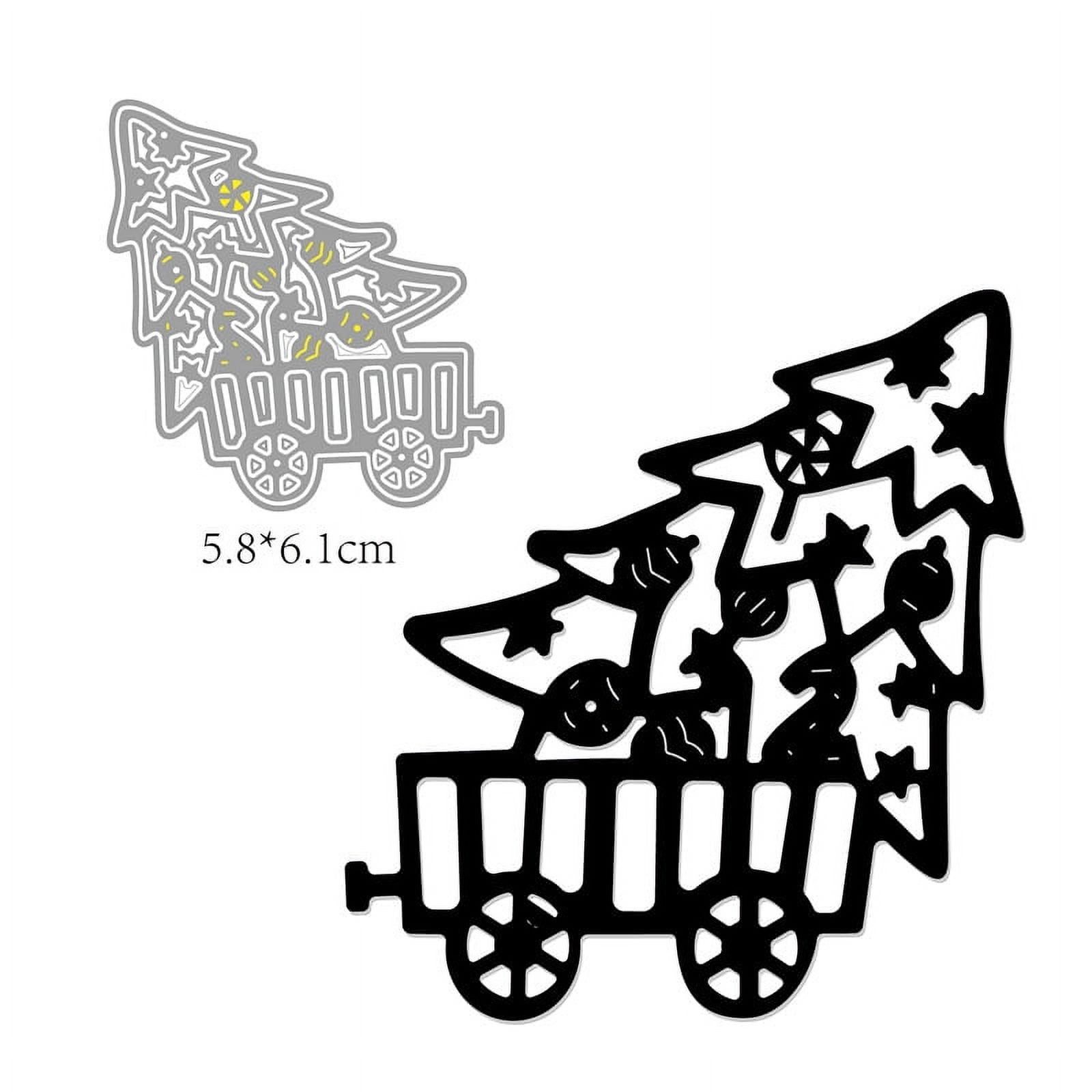 Cutting Die for Crafts Making Metal Christmas Tree Cart Stencil Cutting