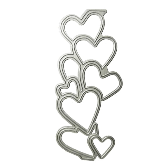Die Cut for Scrapbook Card Making Holiday Easy to Use Heart-shape Purfle Hands-on Handicrafts