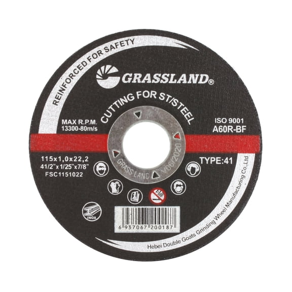 Cutting Disc, Stainless Steel Freehand Cut-off wheel - 4-1/2" x 0.04" x 7/8" - T41 - (50 PACK)