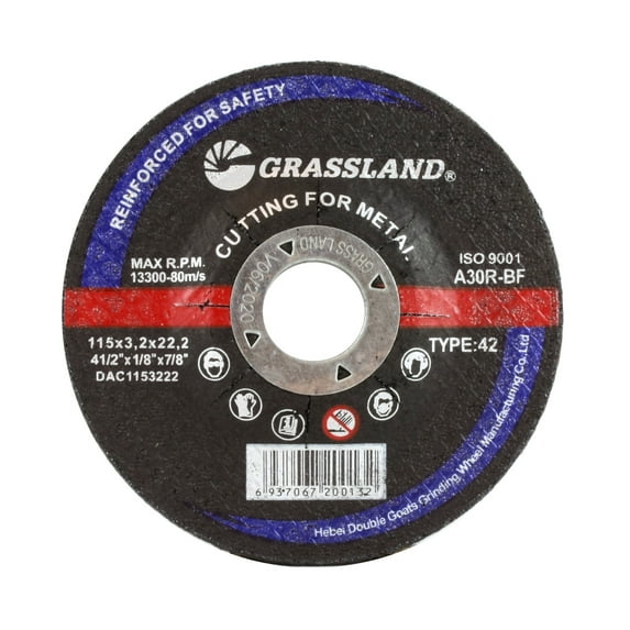 Cutting Disc, Steel Freehand Cut-off wheel - Depressed Center - 4-1/2" x 1/8" x 7/8" - T42 - (10 PACK)