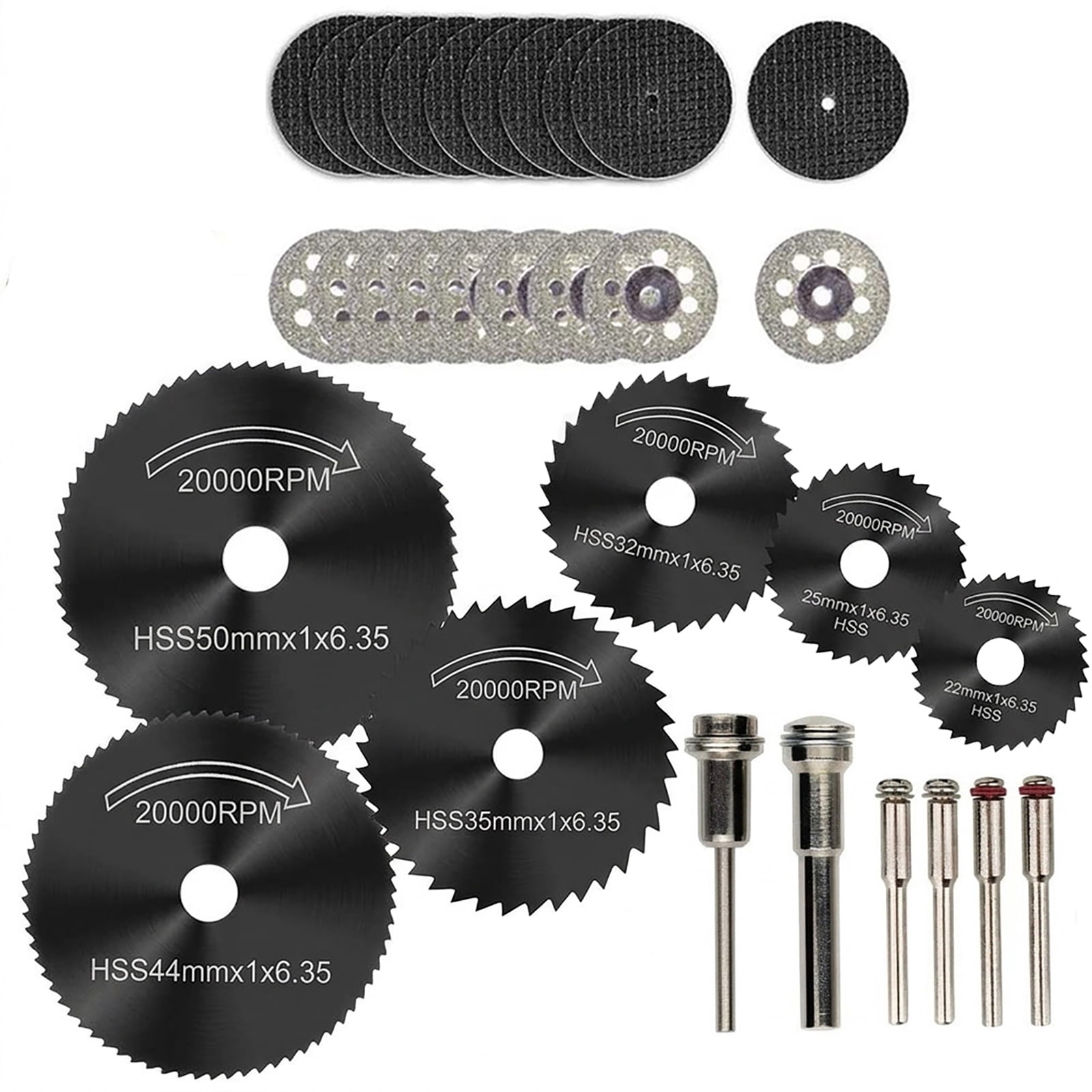 Cutting Discs for Dremel Rotary Tool, 3 Different Saw Blades to Meet Your Different Needs, Cutting Wheel Set Can Cutting Wood/Metal/Plastic/Glass/Stone and Make DIY Craft
