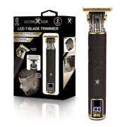 Cutting Edge LCD Rechargeable Zero-Gap T-Blade Hair & Beard Trimmer for Men, Black