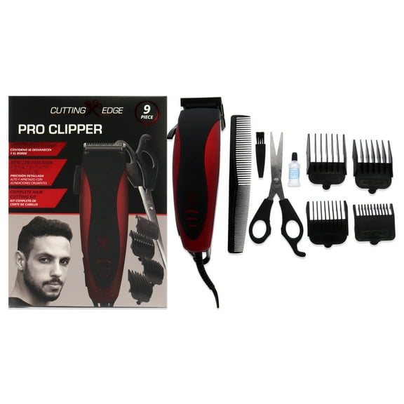 Cutting Edge Pro Clipper - Red by Barbasol for Men - 9 Pc
