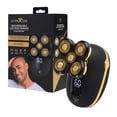 thumbnail image 1 of Cutting Edge Rechargeable Head Shaver for Men, 5 Pivoting Rotary Heads, Wet & Dry Waterproof Electric Head Razor, LCD Display, Hypoallergenic Titanium Coated Blades, USB Charging, 1 of 10