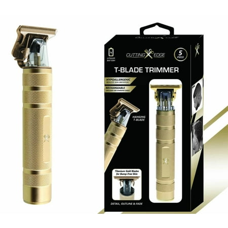 Cutting Edge Rechargeable Men's Zero Gap T-Blade Hair and Beard Trimmer