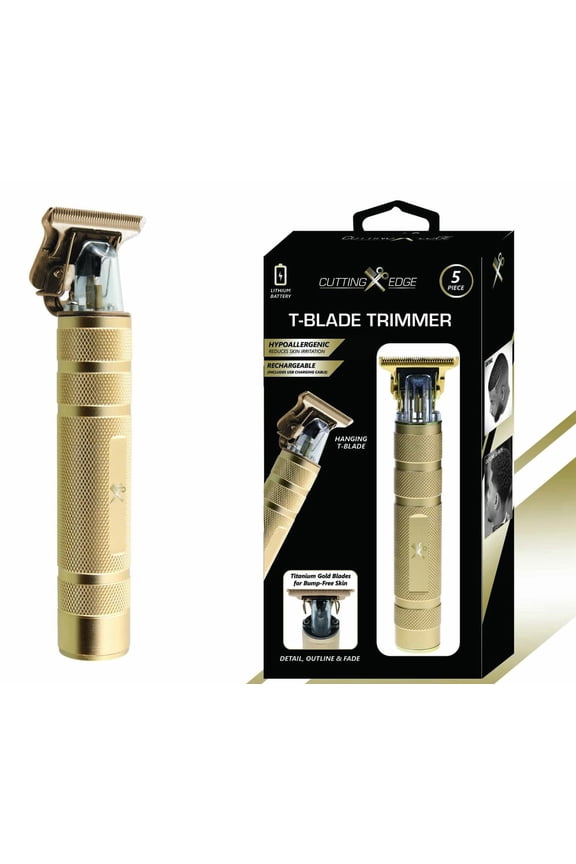 Rechargeable Men's Zero Gap T-Blade Hair and Beard Trimmer