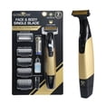 thumbnail image 1 of Cutting Edge Single Blade Face & Body Shaver for Men w/ 5 Guide Combs, Wet/Dry Battery-Powered, 1 of 11