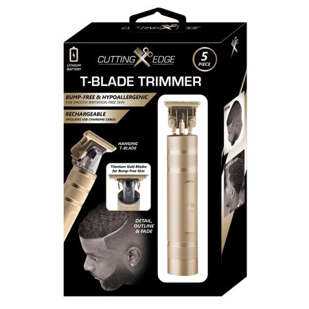 Cutting Edge Zero-Gap T-Blade Hair Trimmer for Men, Rechargeable Beard Trimmer w/ 4 Guide Combs