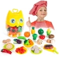 thumbnail image 1 of Cutting Food Play Set Toy Storage Barrel,  25 Pieces For Kids +3 Years Girls and Boys by Mundo Toys., 1 of 6