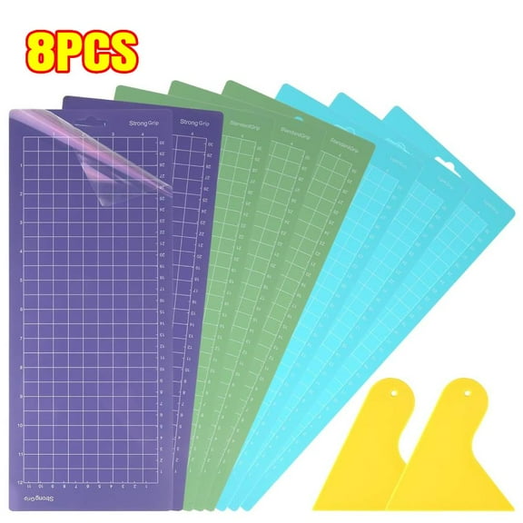 Cutting Mat, 8 Pack (4.5x12 Inch) Strong & Standard & Light Replacement Adhesive Cut Mats