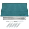 Cutting Mat A4 with Blade Model Cut Pad Craft Paper Carving Engraving