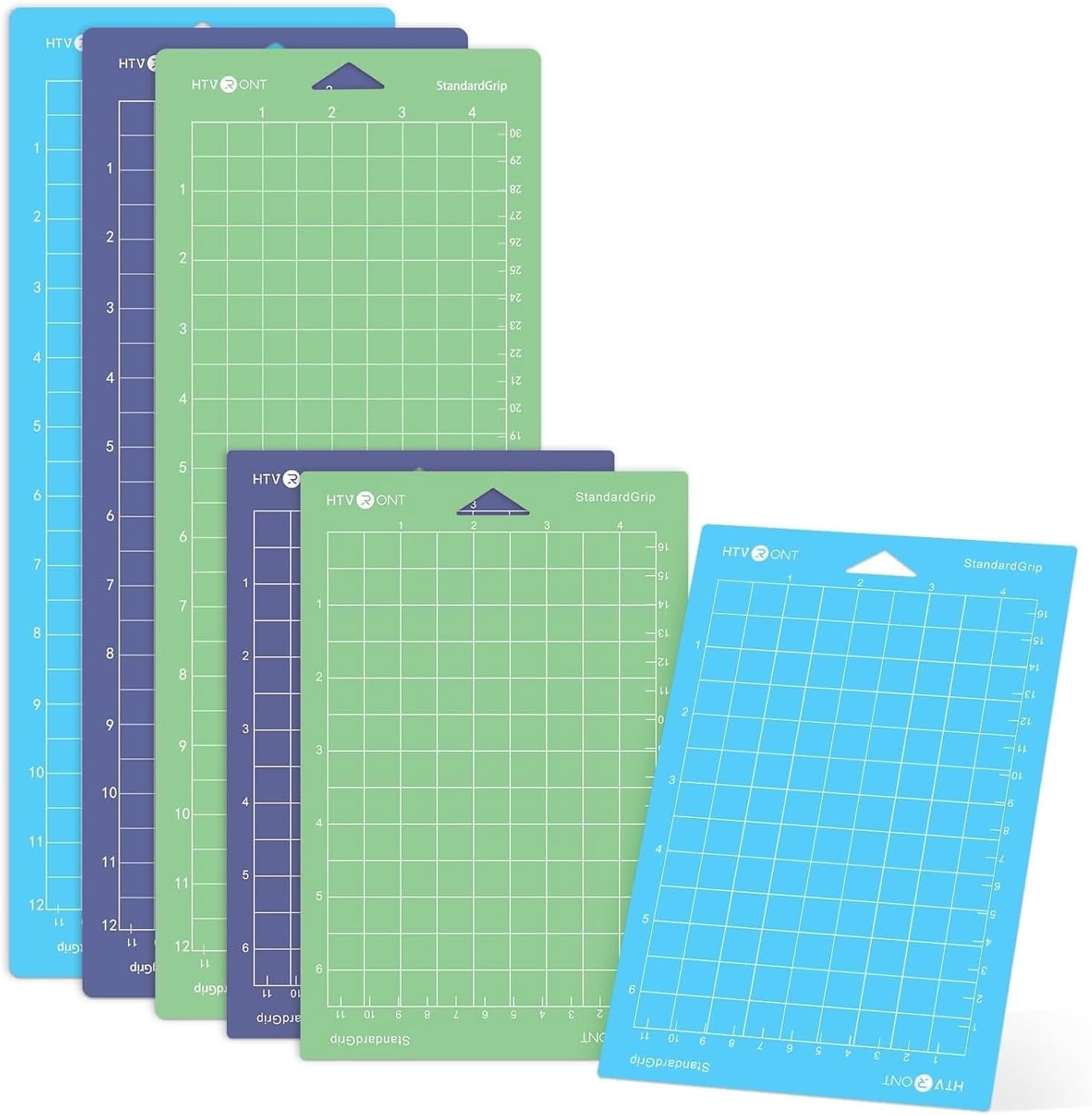 Cutting Mat Compatible with Cricut Joy/Joy 2, 6 Pack Cutting Mats (3 Pcs 4.5X12in & 3 Pcs 4.5X6.5in), Variety Adhesive Cutting Mats Replacement Accessories Compatible with Cricut Accessories