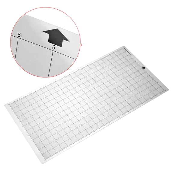 Cutting Mat Cutting Replacement Cutting Mat Transparent Adhesive Mat with Measuring Grid 12x24 Inches for Cameo Explore Plotter Machine 5PCS