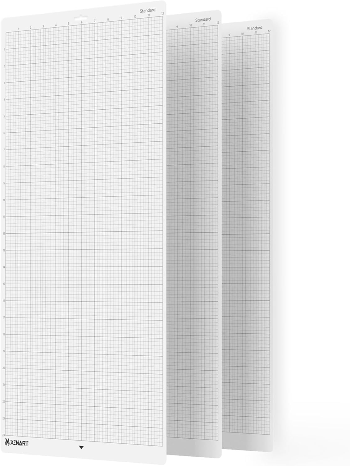 Cutting Mat for Silhouette Cameo 4/3/2/1(3 Mats,12x24 inch) Standard Adhesive Sticky Accessories Craft Vinyl Replacement Cut Mats for Silhouette Cameo