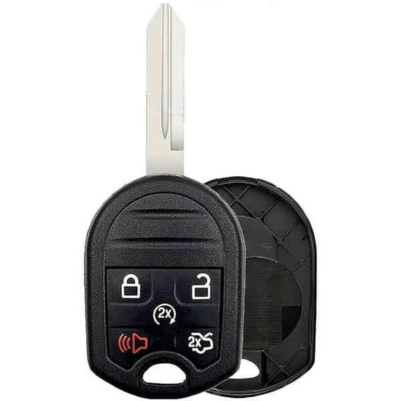 Cutting NOT Required - Key Fob Keyless Entry Remote Shell Case & Pad for Lincoln MKZ 2015 FCC Part Number 164-R8000