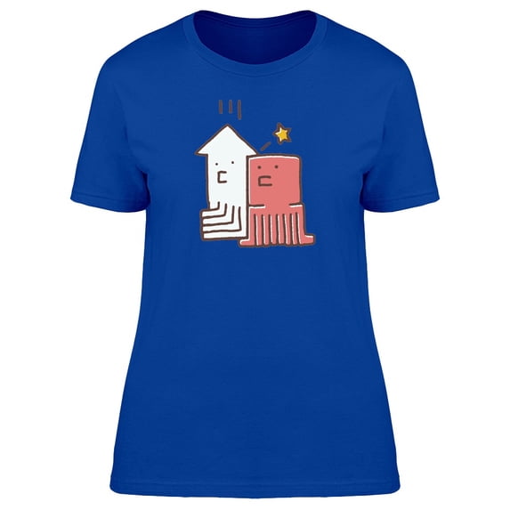 Cuttlefish And Octopus Tee Men's -Image by Shutterstock