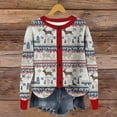 thumbnail image 1 of Cutuoiiu Christmas Cardigans for Women Button Front Round Neck Long Sleeve Casual Xmas Outwear Gifts, 1 of 4
