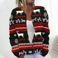 thumbnail image 1 of Cutuoiiu Fall Coats for Women Christmas Printed Cardigan Long Sleeve Pullover Button Casual Jacket Gifts for Women, 1 of 5