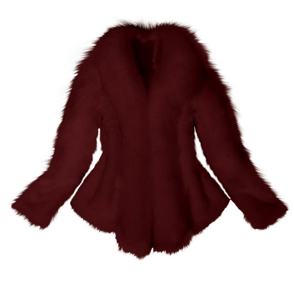 Cutuoiiu Fuzzy Jackets for Women Elegant Thick Warm Cardigan Jacket Gifts