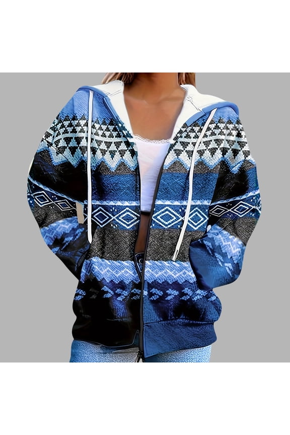 Jackets for Women Casual Winter Plaid Fleece Lined Button Long Sleeve Warm Hooded Jackets Gifts