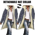 thumbnail image 1 of Cutuoiiu Parka Coats for Women Casual Stand Collar Fleece Lined Hooded Coat with Pockets Gifts, 1 of 9