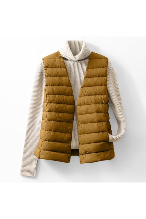 Puffer Vest for Women Fashion Winter Warm Puffer Jackets Gifts